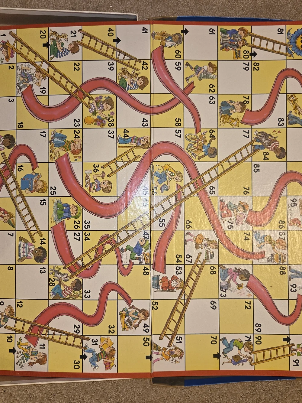 Chutes and Ladders Milton Bradley Classic Board Game 1978